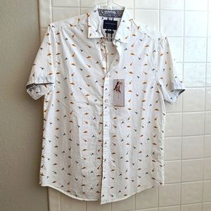 *NWT* Denim & Flower Ricky Singh Sombrero Maraca button up, size medium